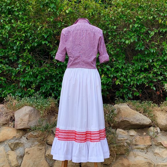 Comme des Garcons embroidered cotton poplin skirt - Picture 9 of 11